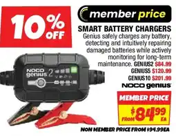 Autobarn Smart battery chargers offer