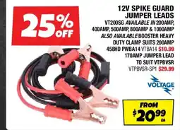 Autobarn 12v spike guard jumper leads offer