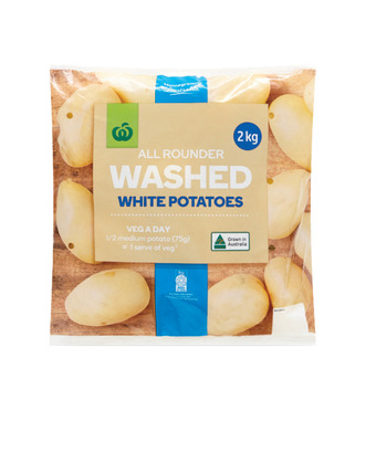 Woolworths Australian washed white potatoes 2kg pack offer