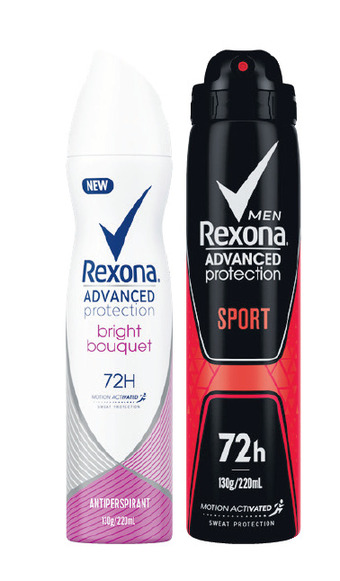 Woolworths Rexona advanced aerosol deodorant 220ml offer