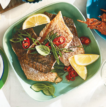 Woolworths Fresh australian saltwater barramundi fillets skin on offer