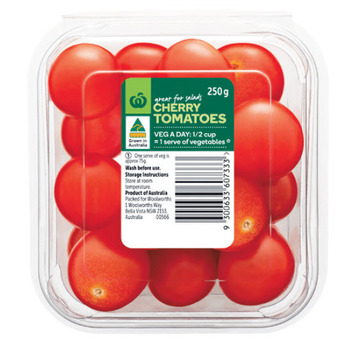 Woolworths Australian cherry tomatoes 250g pack offer