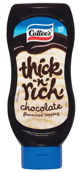Woolworths Cottee’s squeezy chocolate topping 615g offer