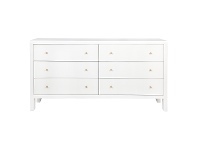 LivingStyles Ariana 6 Drawer Dresser, White offer