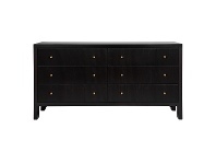 Ariana 6 Drawer Dresser, Black