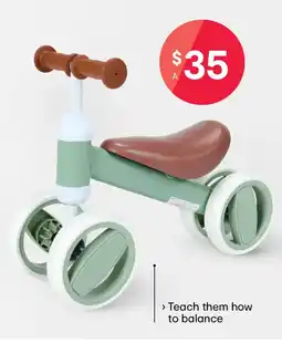 Kmart baby balance bike ages offer