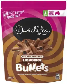 IGA Darrell Lea Chocolate Coated Share Pack 150‑204g Selected Varieties offer