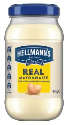 IGA Hellmann’s Mayonnaise Jar 400g Selected Varieties offer