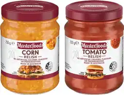 IGA MasterFoods Relish 250‑260g or Chutney 250g Selected Varieties offer