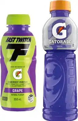 IGA Gatorade 600mL or Gatorade Fast Twitch 350mL Selected Varieties offer