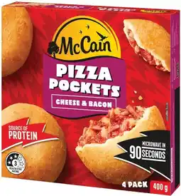 IGA McCain Pizza Pockets 400g Selected Varieties offer