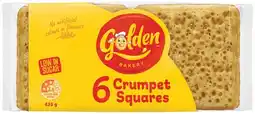 IGA Golden Crumpet Squares 6 Pack offer