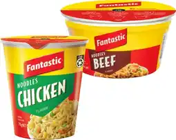 IGA Fantastic Cup Noodles 45‑70g or Bowl Noodles 85g Selected Varieties offer