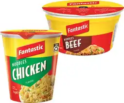 IGA Fantastic Cup or Bowl Noodles 45‑85g Selected Varieties offer