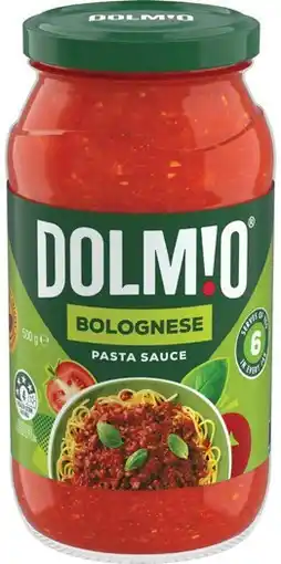 IGA Dolmio Pasta Sauce 490‑500g Selected Varieties offer