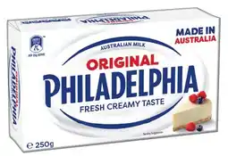 IGA Philadelphia Cream Cheese Block 250g Selected Varieties offer