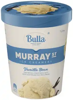 IGA Bulla Murray St Ice Creamery 1 Litre Selected Varieties offer