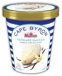 IGA Norco Cape Byron Ice Cream 1 Litre Selected Varieties offer