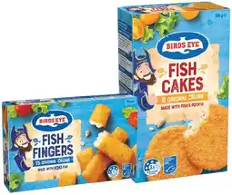 IGA Birds Eye Fish Fingers 375g or Fish Cakes 300g offer