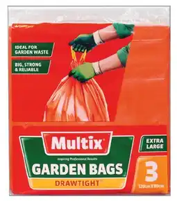 IGA Multix Drawtight Extra Large Garden Bags 3 Pack offer