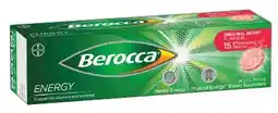 IGA Berocca Energy Effervescent Tablets 15 Pack Selected Varieties offer