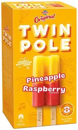 IGA Peters Original Twin Pole 8 Pack or Lil’ Pops 9 Pack Selected Varieties offer