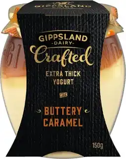 IGA Gippsland Dairy Crafted Extra Thick Yogurt 150g Selected Varieties offer