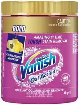 IGA Vanish NapiSan Gold Oxi Action Stain Remover 1kg Selected Varieties offer