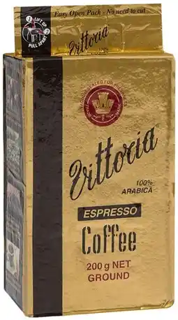 IGA Vittoria Espresso Ground Coffee 200g offer