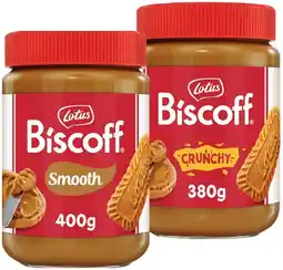 IGA Lotus Biscoff Spread Smooth 400g or Crunchy 380g offer