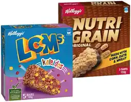 IGA Kellogg’s LCMs or Nutri‑Grain Bars 5 Pack Selected Varieties offer