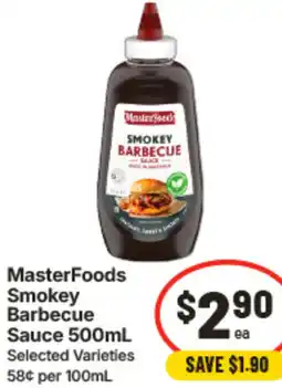 IGA MasterFoods Smokey Barbecue Sauce offer