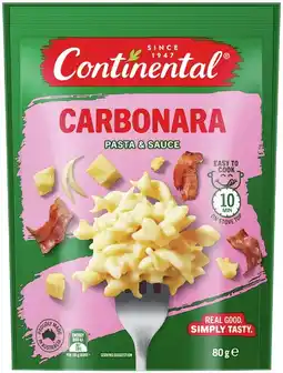 IGA Continental Pasta & Sauce 80g Selected Varieties offer