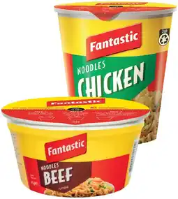 IGA Fantastic Noodles Cup 70g, Bowl 85g or Gluten Free Rice Noodles Cup 45g Selected Varieties offer