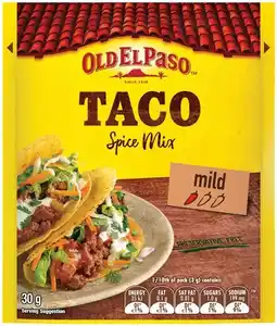 IGA Old El Paso Spice Mix 30‑40g Selected Varieties offer