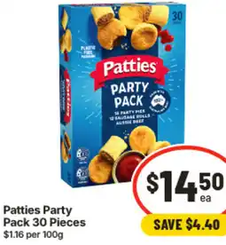 IGA Patties Party Pack offer