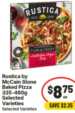 IGA Rustica by McCain Stone Baked Pizza offer