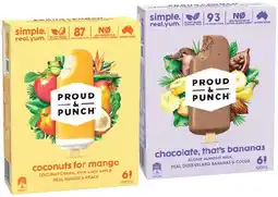 IGA Proud & Punch Ice Cream 6 Pack Selected Varieties offer