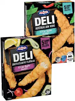IGA Birds Eye Deli Fish Fillets 250g or Salt & Pepper Prawn Cutlets 225g Selected Varieties offer