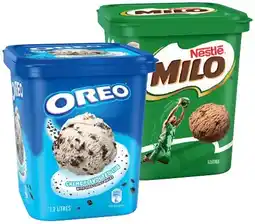 IGA Nestlé Milo or Oreo Ice Cream 1.2 Litre offer