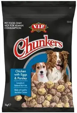 IGA V.I.P. Chunkers Fresh Dog Food 1kg (Refrigerated Pet Food) Selected Varieties offer