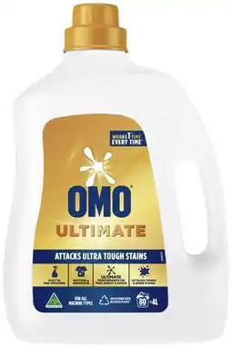 IGA OMO Ultimate Laundry Liquid 4 Litre offer