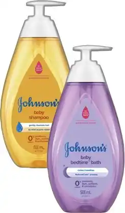 IGA Johnson’s Baby Shampoo, Bedtime Bath or Aloe Vera & Vitamin E Oil 500mL Selected Varieties offer