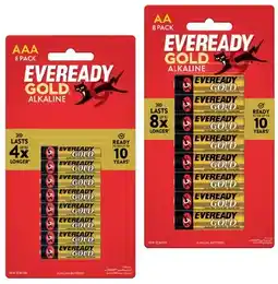 IGA Eveready Gold Alkaline AA or AAA 8 Pack offer