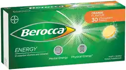 IGA Berocca Energy Effervescent Tablets 30 Pack Selected Varieties offer