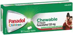 IGA Panadol Children 7+ Years Chewable Paracetamol Tablets 12 Pack offer