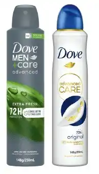 IGA Dove Advanced Care Antiperspirant Deodorant 250mL Selected Varieties offer