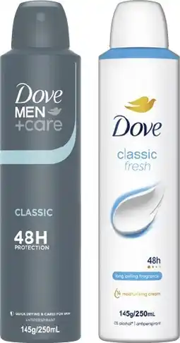 IGA Dove Antiperspirant Deodorant 48‑Hour Protection 250mL Selected Varieties offer