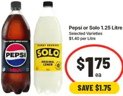 IGA Pepsi or Solo offer