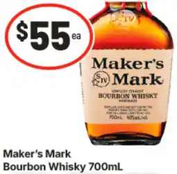 IGA Maker's Mark Bourbon Whisky offer